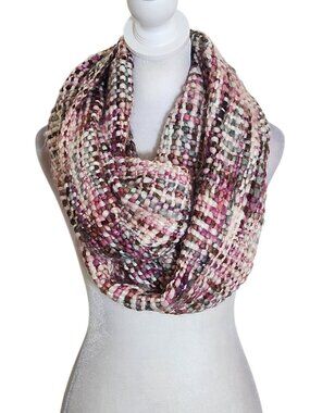 Eco by Rising Tide Womens Pink Woven Infinity Scarf